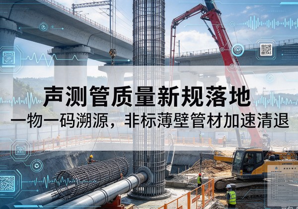 水磨沟声测管质量新规落地，一物一码溯源，非标薄壁管材加速清退